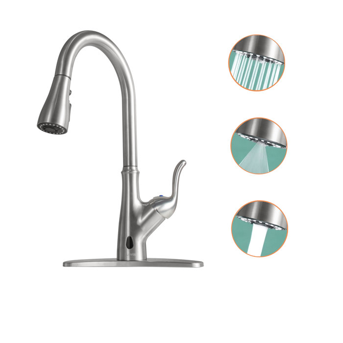 Clovis Goods Pull Down Touchless Kitchen Faucet & Reviews Wayfair